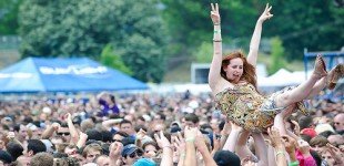 Crowdsurfing at the DC101 Chili Cookoff