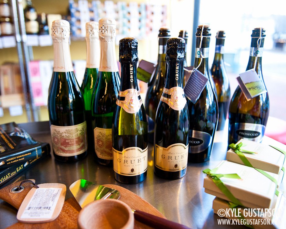 The champagne selection.